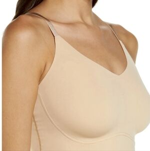 TRUE and CO Body Lift Triangle V Neck Bronzed Wireless Bralette Bra Womens  L